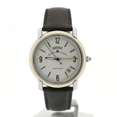 Image 1 of Maurice Lacroix Pontos Day-Date PT6027; Automatic 18k gold/steel men's watch