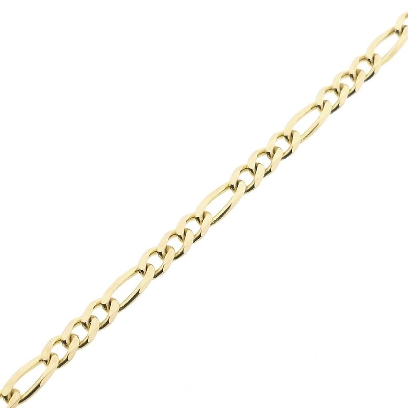 Image 8 of Gold Figaro link bracelet