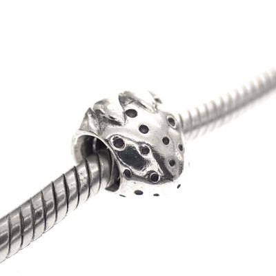 Image 2 of Pandora charm; Silver; Strawberry Charm