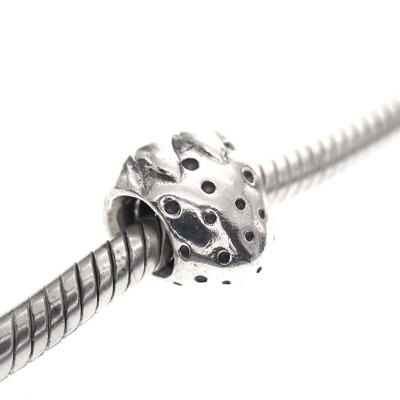 Image 2 of Pandora charm; Silver; Strawberry Charm