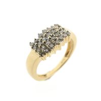 Gold ring pavé set with diamonds | approx. 0.56 ct.