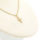 Image 5 of Gold cross pendant with zirconia