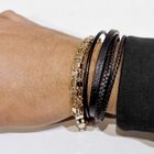 Image 6 of Two-tone gold magnum link bracelet