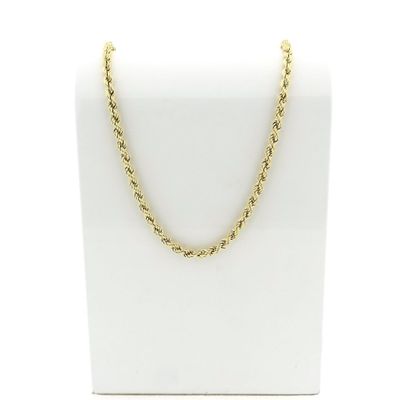 Image 1 of Gold twisted link chain