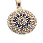 Image 5 of Gold pendant with zirconia and sapphire