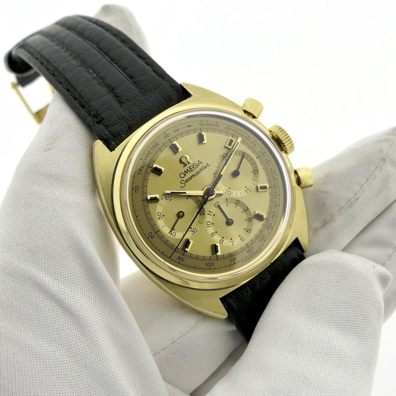 Image 6 of Omega Seamaster 'Chunky C' Chronograph; Vintage 18k men's watch