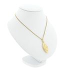 Image 4 of Vintage gold locket pendant; Floral design