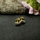 Image 2 of Golden subtle stud earrings