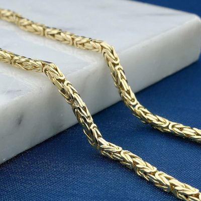 Gold square king chain Image 2 of Gold square king chain