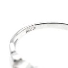 Image 7 of Silver ring with pink zirconia stone