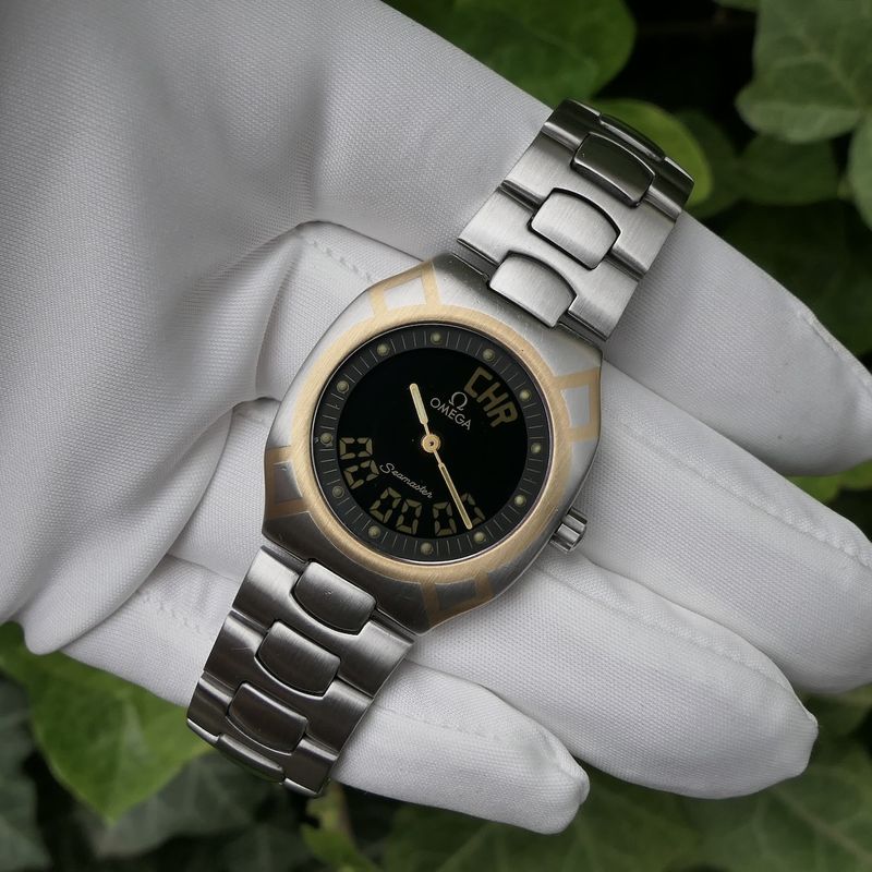 Image 18 of Omega Seamaster Polaris Multifunction 386.0822; Vintage analoog/digitaal horloge