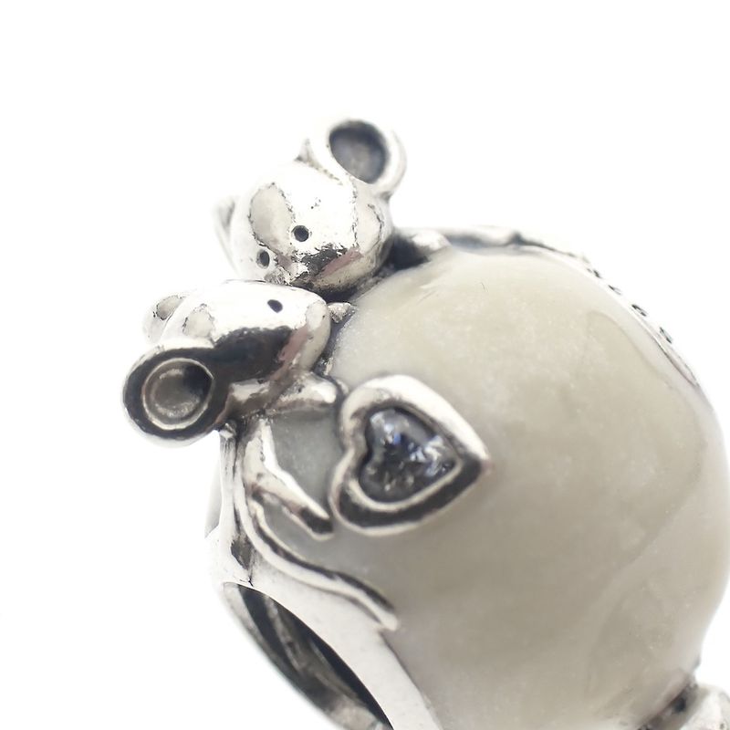 Image 3 of Pandora charm; Silver; Mouse and Balloon