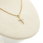 Image 6 of Two-tone gold pendant of a cross with corpus