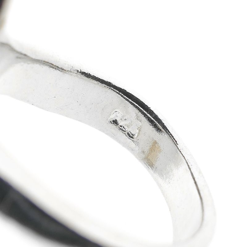 Image 5 of Artistic silver ring with zirconia