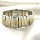 Image 11 of Omega Constellation Quadra 'Full Bar'; 18k. Goud/stalen dames horloge met diamanten
