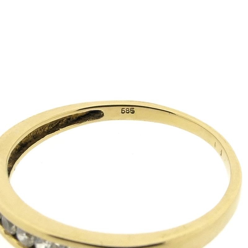 Image 9 of Gold ring/sliding ring with zirconia
