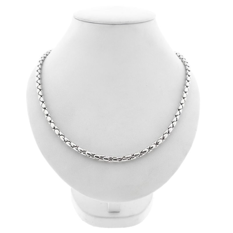 Afbeelding 1 van Witgouden cardano schakelketting