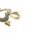 Image 6 of Gold pendant of a heart with arrow