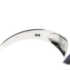 Image 5 of 8-carat ring with black moissanite and clear diamonds; 0.55 ct.