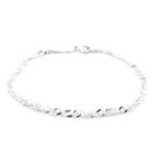 Image 1 of Silver bracelet with spiral link | 19.5 cm