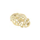 Image 7 of Vintage gold brooch with a floral design