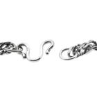 Image 5 of Silver flat gourmet link chain | 51 cm