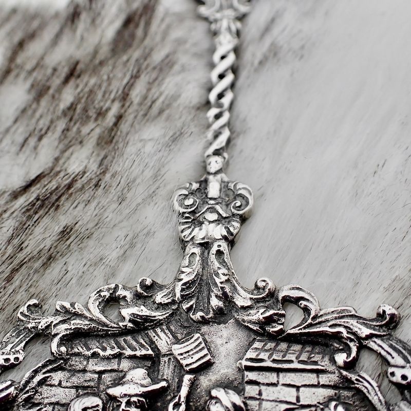 Image 6 of Silver cake server; Old Dutch | Vintage