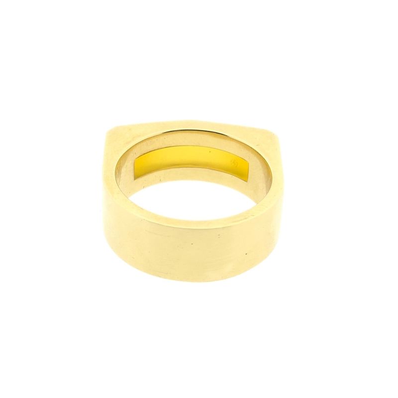 Image 6 of Gold ring with yellow moonstone