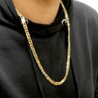 Image 10 of Two-tone gold navy link necklace