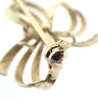 Image 5 of Gold brooch as a bow with diamond