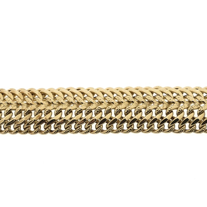 Image 6 of Gold French Gourmet Link Bracelet