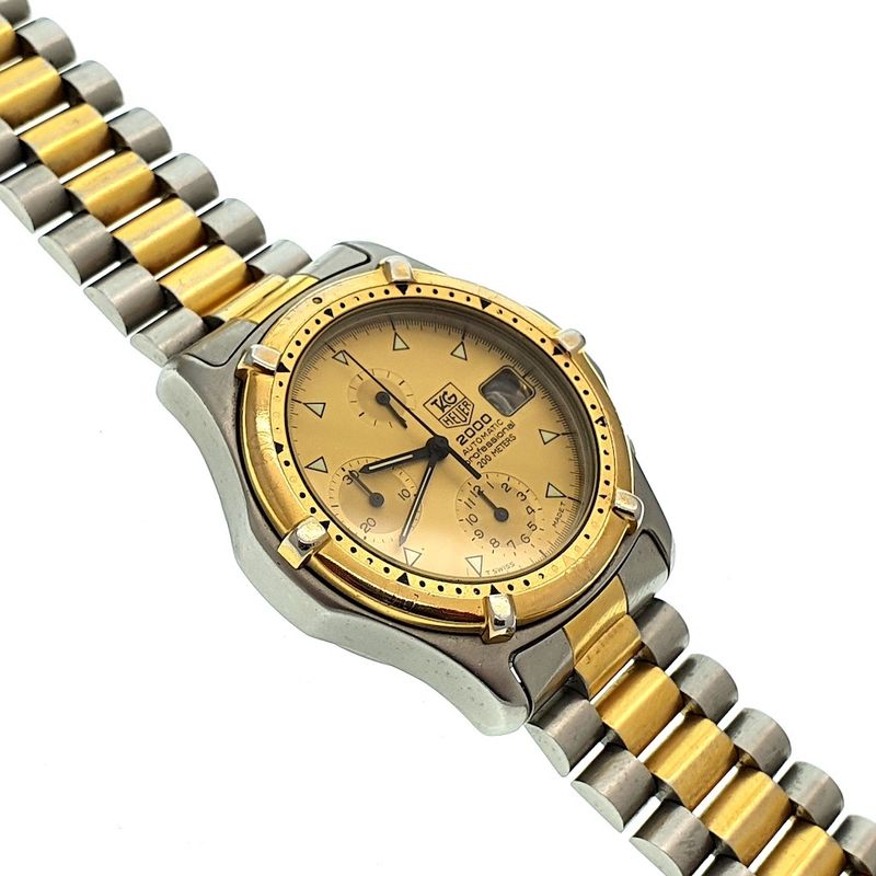 Image 2 of (Tag) Heuer 2000 Chronograph; Vintage chronograaf heren horloge