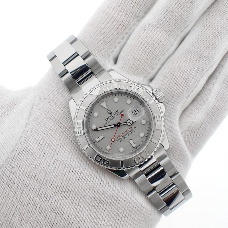 Image 1 of Rolex Yachtmaster 16622; Men's watch with platinum bezel/dial