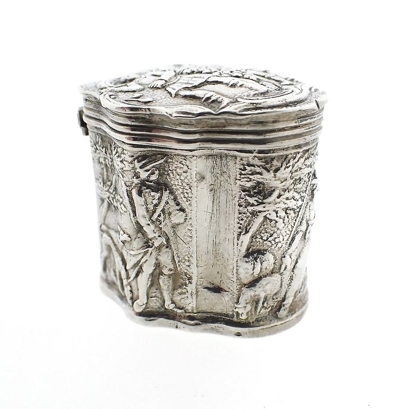 Image 3 of Vintage silver loderein box | English hallmarked