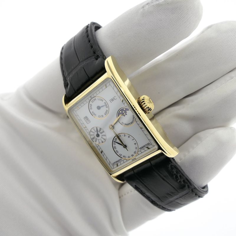 Image 16 of IWC Novecento Perpetual Calendar Moonphase IW3545; 18k. Gold men's watch