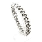 Image 1 of Silver robust gourmet link bracelet | 21 cm