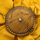 Image 4 of White gold minimalist pendant with diamond | 0.105 ct.