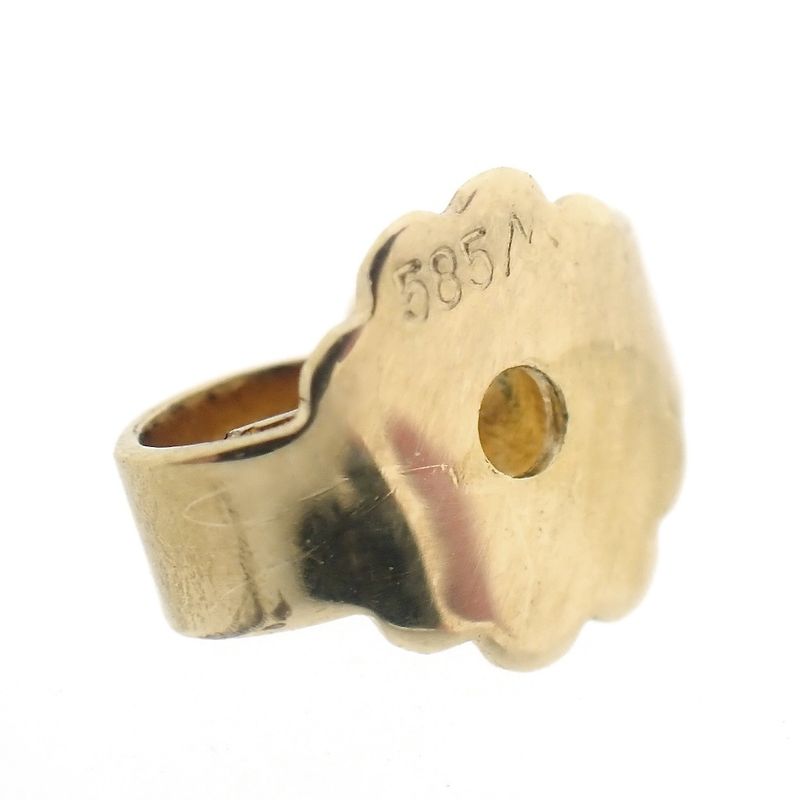 Image 7 of Gold stud earrings with zirconia