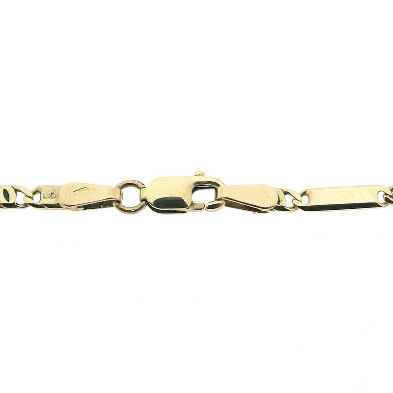 Image 4 of Gold navy link bracelet | 19 cm