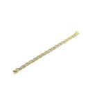 Image 7 of Gold braided foxtail link bracelet | 18.5 cm