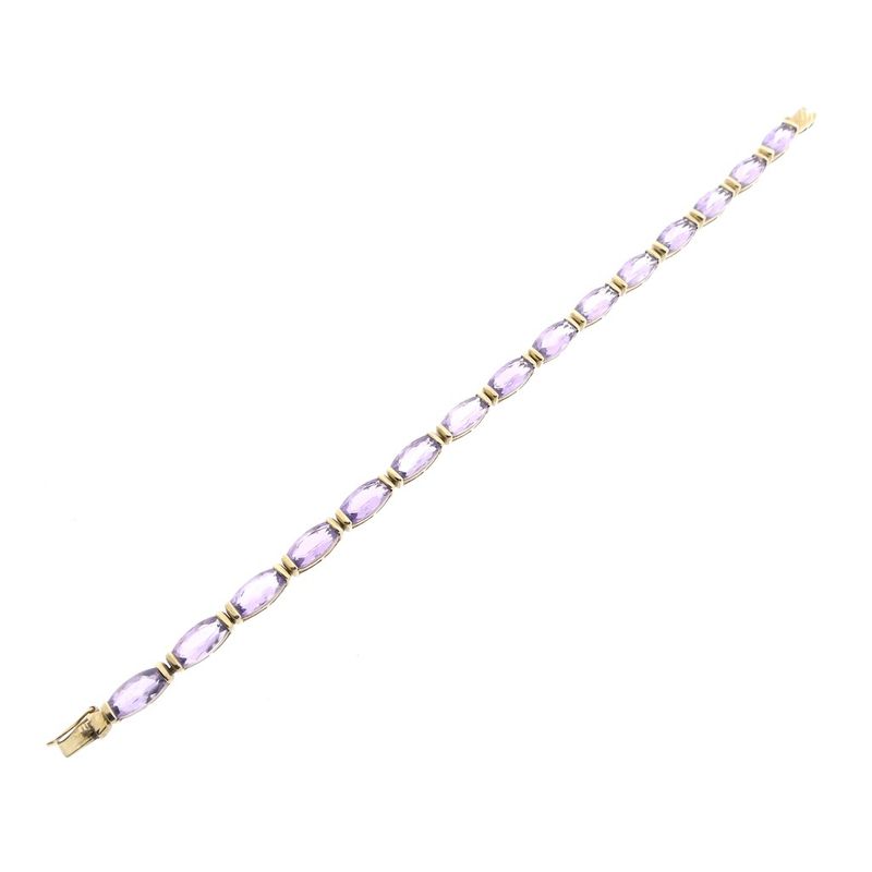 Image 6 of 8 carat fantasy link bracelet with amethyst