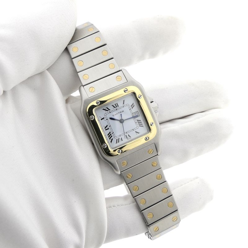Image 7 of Cartier Santos Galbee 187901; 18k. Gold/steel unisex watch