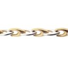 Image 3 of Two-tone gold fantasy link bracelet | 19 cm