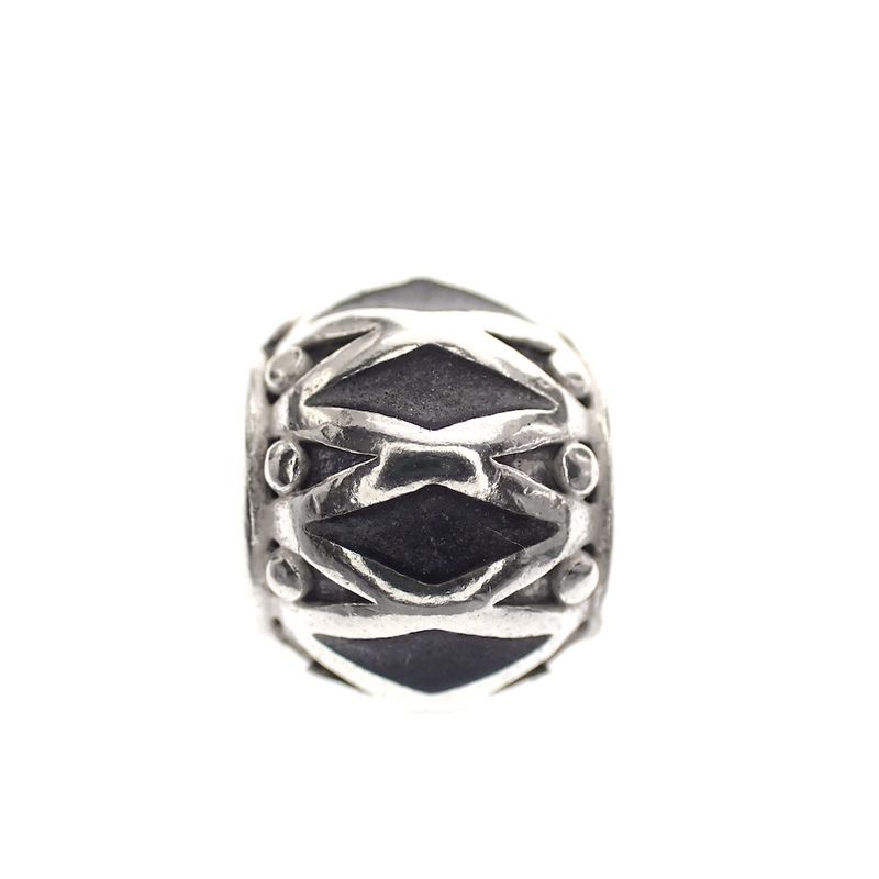 Image 4 of Pandora charm; Silver; Diamond Shaped