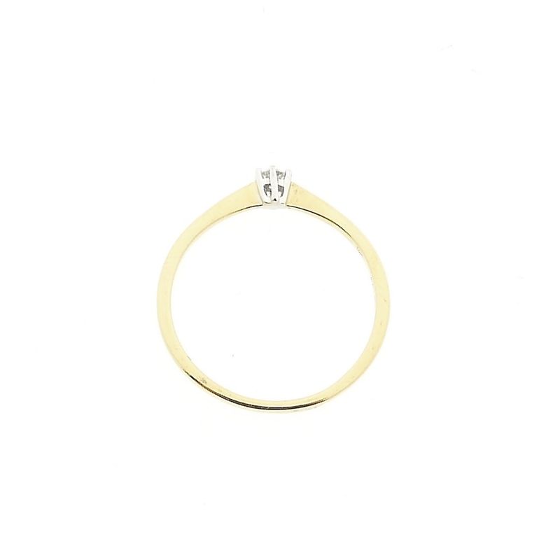 Image 5 of Gold solitaire ring with diamond | 0.07 ct.