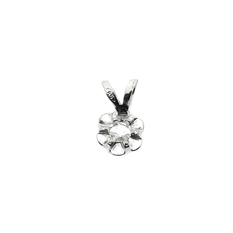Image 5 of White gold pendant with diamond | 0.22 ct.