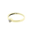 Image 5 of Gold solitaire ring with zirconia