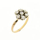 Image 1 of Gold Ring with Diamond; 0.77 ct.; 18K; Size 17.5