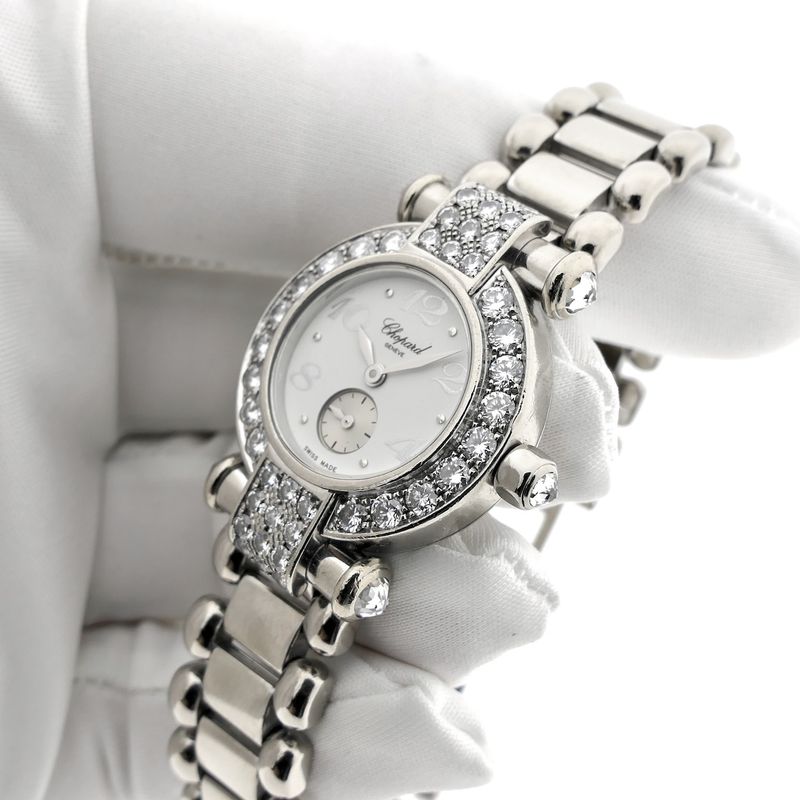 Image 9 of Chopard Imperiale 4156; Exclusive 18k white gold women's watch with diamonds
