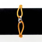 Image 7 of Forever Knots® Handmade Orange Satin Bracelet